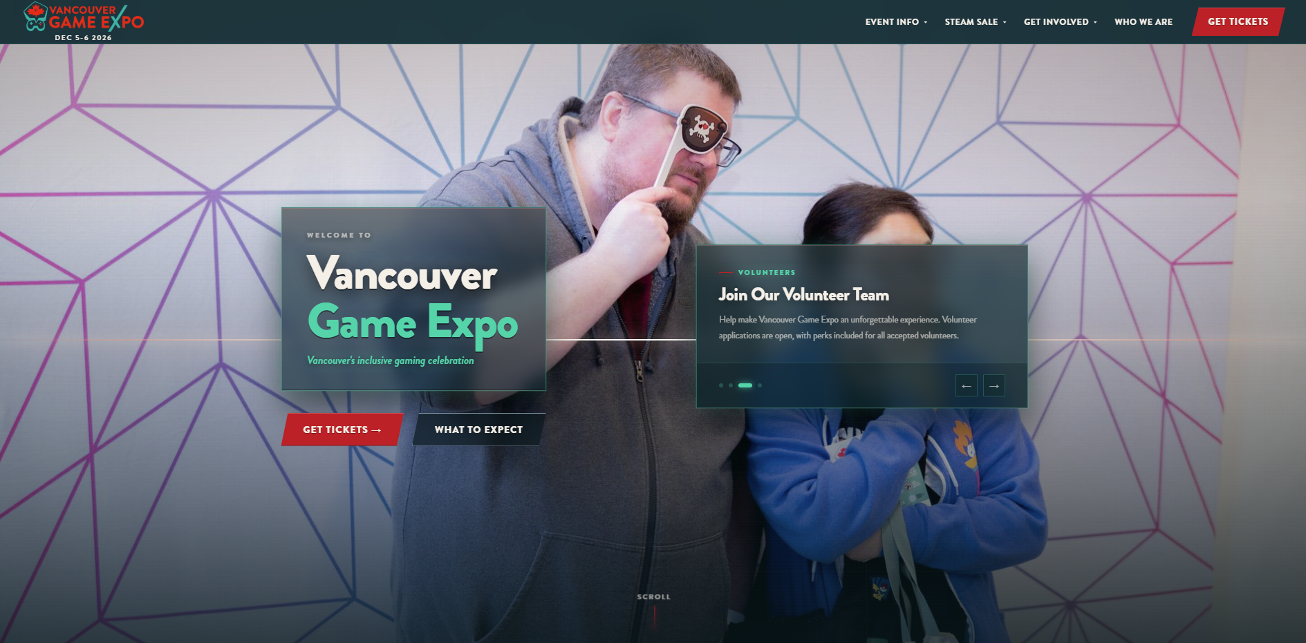 Vancouver Game Expo website
