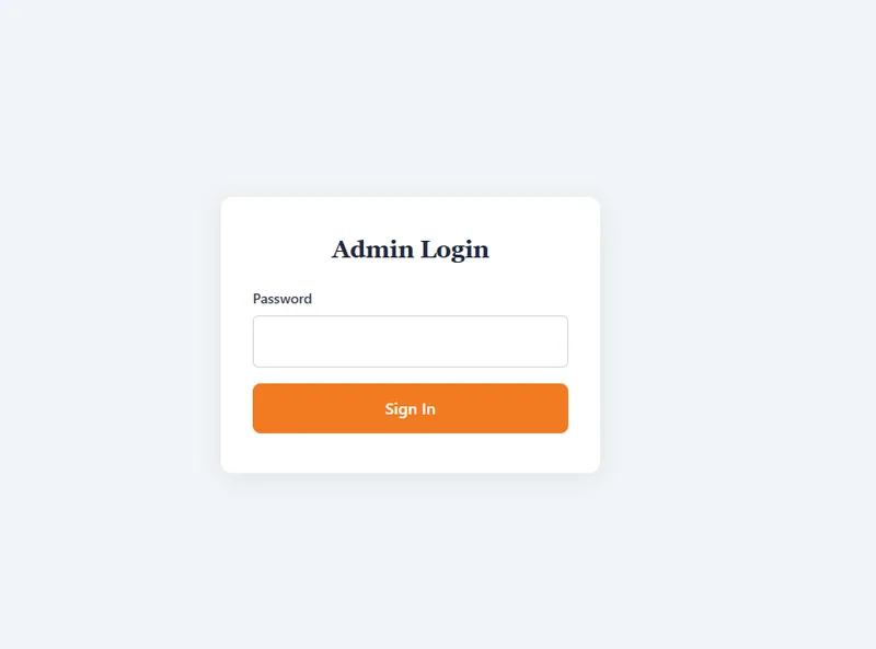 Bounce House City owner sign-in screen