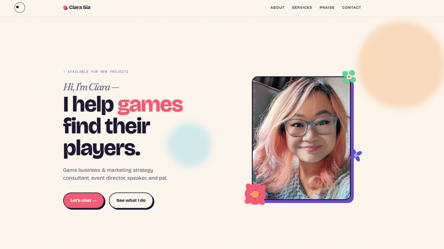 Clara Sia EPK website