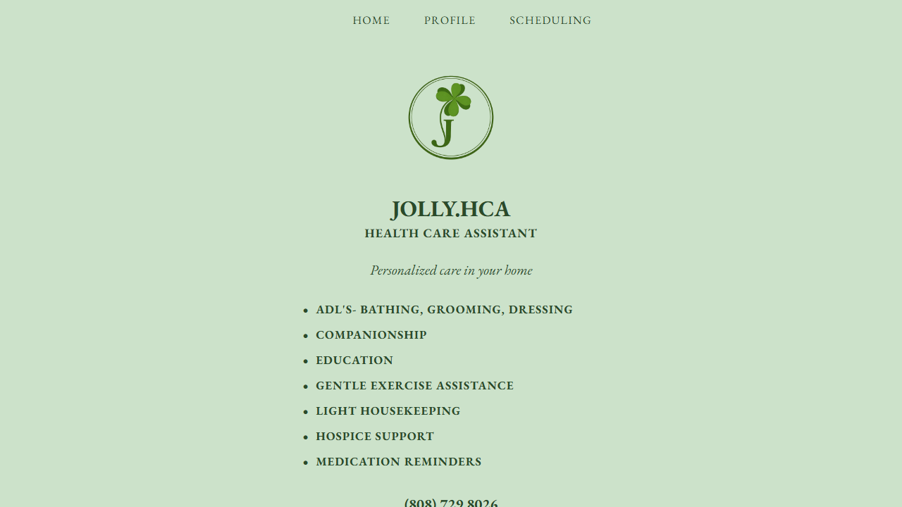 Jolly HCA website